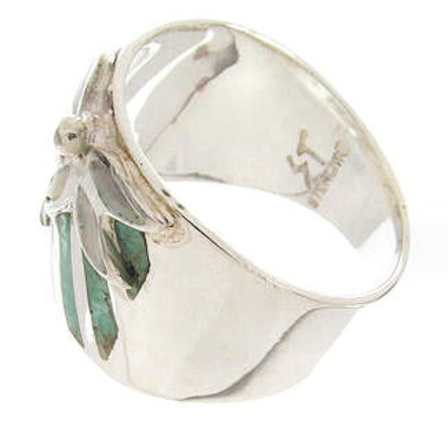 Sterling Silver Turquoise Southwest Opal Ring Size 6-3/4 IS60683